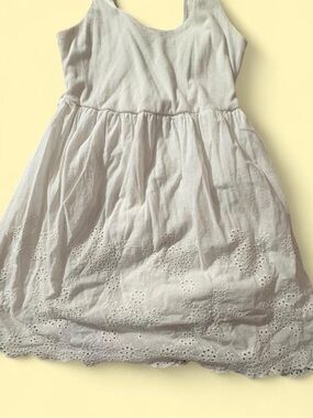 Passport White Eyelet Sleeveless Dress